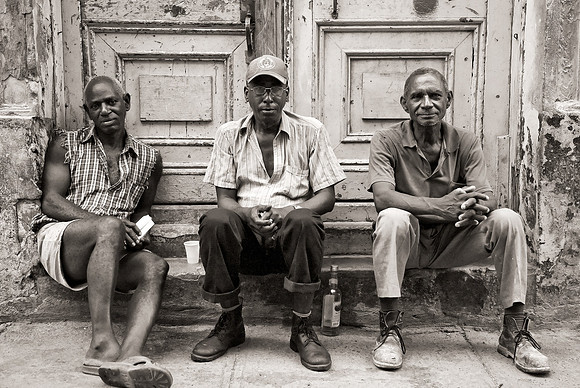 12 - 3 Men, Havana, Cuba, 2009
